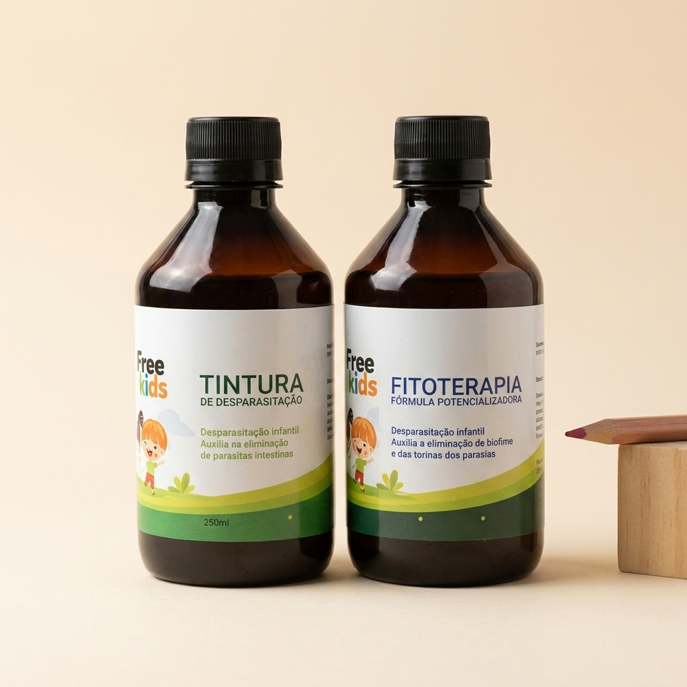 Antiparasitário Infantil Natural | VermeFree Kids 5 a 9 anos