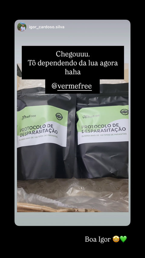 Story de cliente marcando a VermeFree